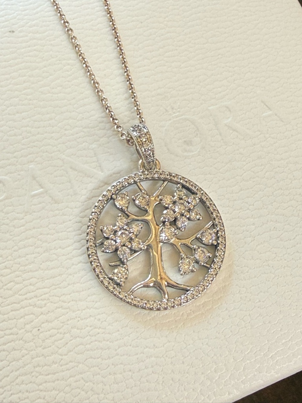 Pandora Tree of Life Sterling Silver Pendant Necklace - Picture 4 of 4